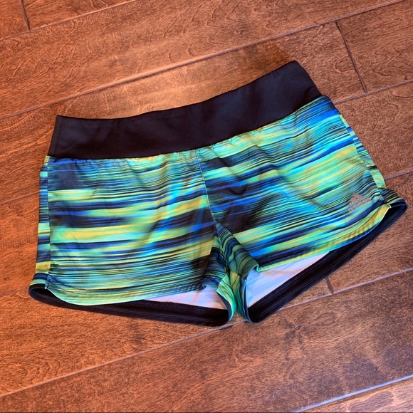 striped running shorts